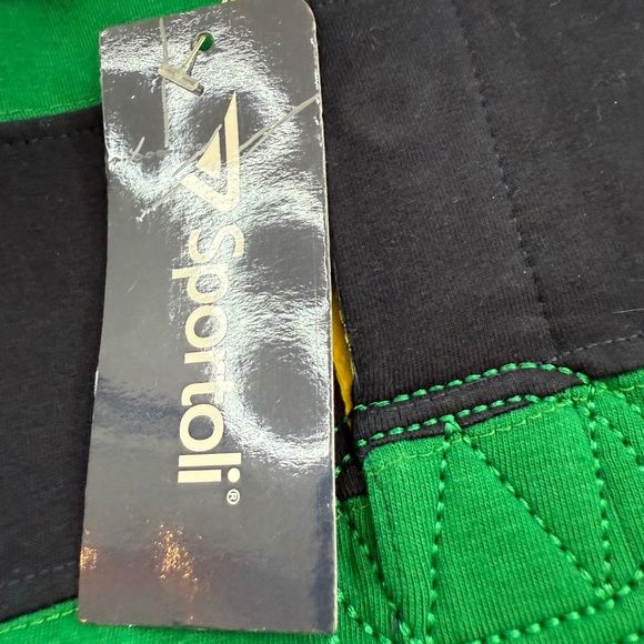 Sport oil Boy’s Green and Blue cotton Rugby Shirt with Classic Fit - Picture 6 of 7